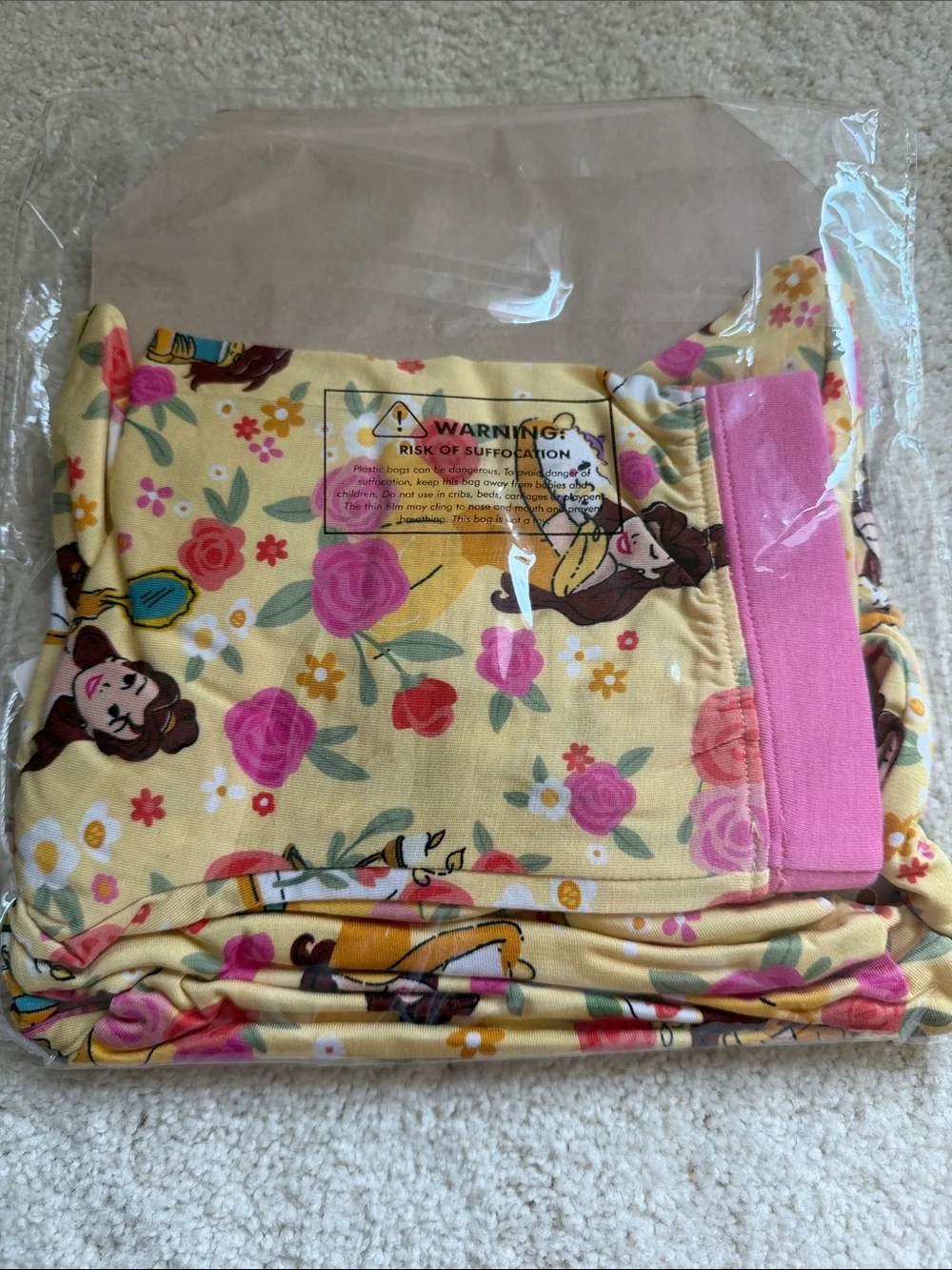 NIB Little Sleepies Princess Belle Long Sleeve Jammies 2T